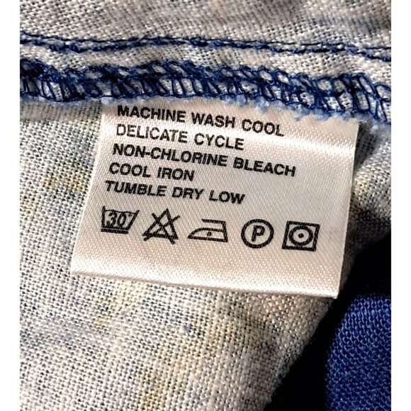 Vintage Liz Claiborne Lizwear 12 Petite A-Line Denim Skirt With Floral Print Ela - Picture 4 of 8